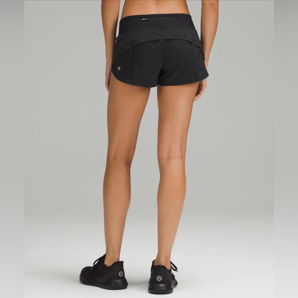 NWT Lululemon Speed Up Black Lined Short 2.5" Various Sizes - Picture 4 of 7